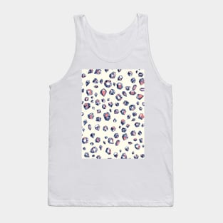 Navy & Coral Crystals Tank Top